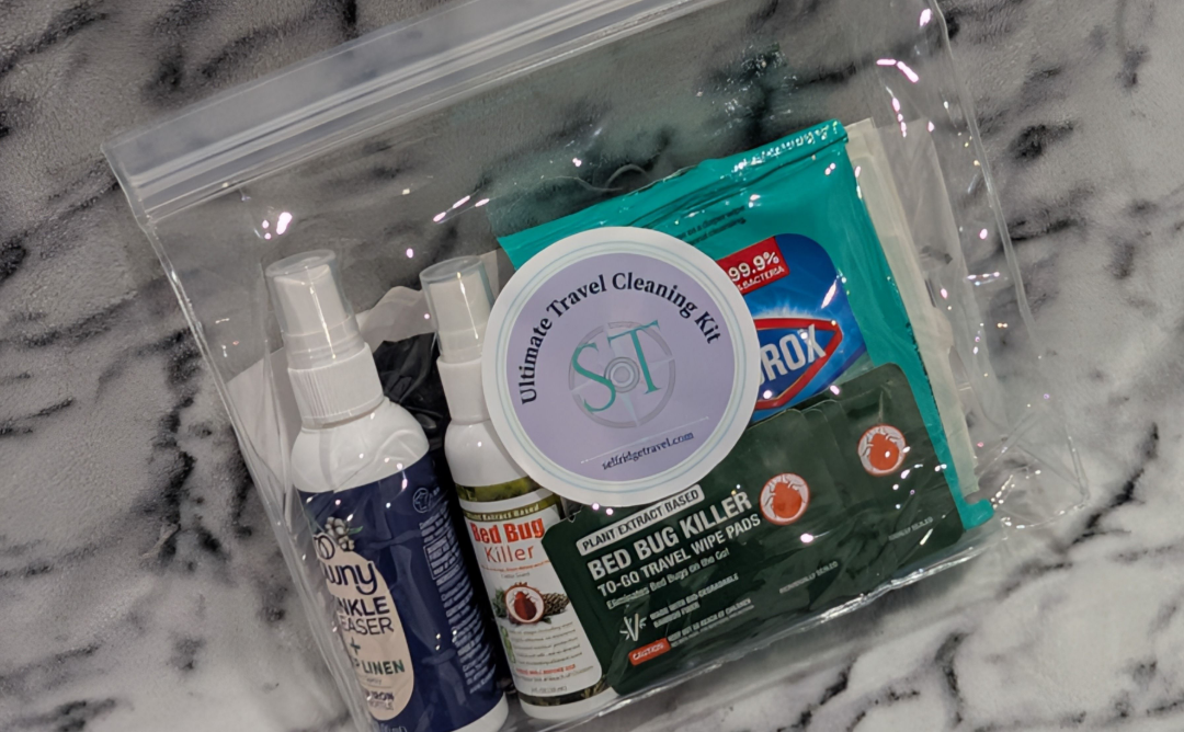 This is the Selfridge Travel Ultimate Travel Cleaning Kit. Sometimes, a room is not as clean as we would like. this kit is to help you in those one-off situations.
Normal price $49.99 currently on special for $29.99 email Kerry for more info.